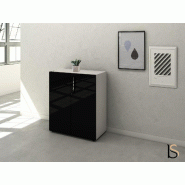 Armoire basse Luxury - Ofitres - Noir_0