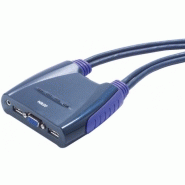 Aten cs64us mini kvm 4 uc vga/usb + audio câbles intégrés 52201