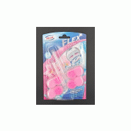 Bloc cuvette wc 4 en 1 parfum floral 48g- lot de 2