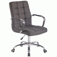 CLP Fauteuil de Bureau Deli Tissu Gris foncé - gris textile 192530356 CLP Fauteuil de Bureau Deli Tissu Gris foncé - gris textile 192530356
