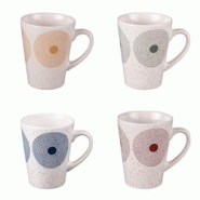 Coffret de 4 mugs 28 cl Rio - Multicolore Rond Porcelaine Table Passion 11.8x cm - multicolore porcelaine 3106232781377 Coffret de 4 mugs 28 cl Rio - Multicolore Rond Porcelaine Table Passion 11.8x cm - multicolore porcelaine 3106232781377