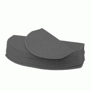 Décoshop26 - Lot de 15 tapis d'escalier protection d'escalier antidérapant 65x25cm semi-circulaire gris 04_0000018 - gris 3000249678982