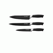 Ensemble de couteaux 3 pièces Noir Royalty Line RLBW3B - 9120058346156 Ensemble de couteaux 3 pièces Noir Royalty Line RLBW3B - 9120058346156