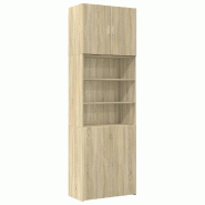 Helloshop26 - Buffet bahut commode armoire meuble de rangement organisateur cuisine salle de séjour salon haut sonoma 80 x 42,5 x 02_0034212 - Bois m_0