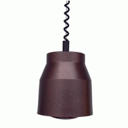 Lampe chauffante suspendue Infra-rouge Basic Cuivrée noire Sofraca