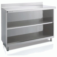 Meuble neutre arrière-bar adossé avec étagère 1495x600x1040 - PSEFM-60-150-S
