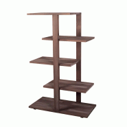Meuble présentoir pin 4 étages Madera - GRIS Meuble présentoir pin 4 étages Madera - GRIS