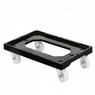 Socle rouleur pour bacs et caisses 400x300 et 600x400 mm - SCL4RNR-GL01 Socle rouleur pour bacs et caisses 400x300 et 600x400 mm - SCL4RNR-GL01
