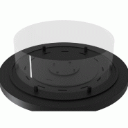 SOLOLED Cheminée bioéthanol ronde autoportante - Cheminée bioéthanol au sol noire avec conduit de fumée de 95 cm de diamètre - noir 0803173016775