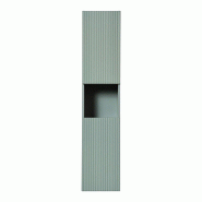 STELLAMEUBLES Colonne haute 2 portes finition vert sauge Line Reed Green - 3667335113873
