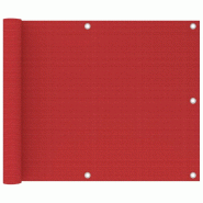 VidaXL Écran de balcon Rouge 75x600 cm PEHD Modèle Ombre City - rouge 311007