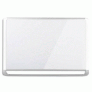 Bi-office tableau blanc mastervision surface en acier émaillée, magnétique, auget, format : l120 x h90 cm