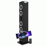 Colonne HIFI Tour de son multimédia Lecteur CD DS120CD Bluetooth USB/SD/Radio FM - Puissance de 60 Watts, Lumière LED OVNI - 3666638040930
