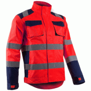 COVERGUARD Veste de travail haute visibilité HIBANA - Rouge Fluo S - 40/42 - S rouge textile 5450564055964