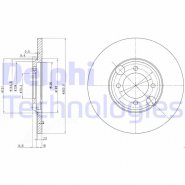 Disque de frein Delphi BG2508 - boîte de 2 disques - plein - 4 trous - épaisseur 13 mm Disque de frein Delphi BG2508 - boîte de 2 disques - plein - 4 trous - épaisseur 13 mm
