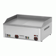Fry-Top électrique semi-rainuré en ACIER - L660 | Redfox - FTHR60E