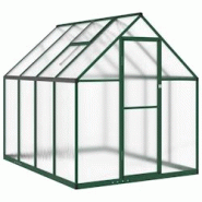 Helloshop26 - Serre tente abri plante fleur légumes avec cadre de base 224 x 169 x 195 cm aluminium vert 02_0044497 - 3000220201437 Helloshop26 - Serre tente abri plante fleur légumes avec cadre de base 224 x 169 x 195 cm aluminium vert 02_0044497 - 3000220201437