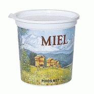 Lc1071 - pot en plastique pour miel 1 kg psl montagne / 10