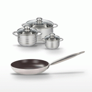 Lot Poêle 28 cm Elo Bistro Line & 3 Faitouts Elo Brillant - noir 3176239984927