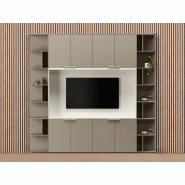 Meuble de rangement avec niche centrale pour télévision