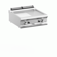 Plaque a snack professionnel a gaz plaque 1/2 lisse 1/2 rainurée 63... - PFTBG77TLR