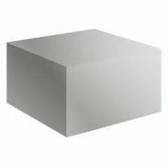 Podium pour mannequins Vertigo gris alu 45x45x25cm