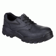 Portwest - Chaussures de sécurité basses en cuir fendu embout acier DERBY S1P Noir Taille 51 - 51 noir matière synthétique 5036108203420