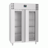 Réfrigérateur en acier inox porte en verre mono block 1400 ltr 7489.5025 COMBISTEEL