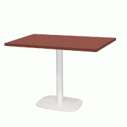 RestooTab - Table Round blanc 120x70cm rosso jaipur fenix - rouge Bois manufacturé TB-ROURC1-12070M-ROSS.J
