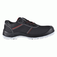 Safety Jogger - Chaussures de sécurité basses antistatiques à talon réfléchissant  VALLIS noir et rouge S3S http://carbonn.Fr/img/co/392.Jpg Tail