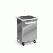 Stil Casa poubelle à pédale, acier inox, 47x37x70 cm, ouverture frontale, élastique de maintien du sac, 70 litres, acier. - 750 A/70 Stil Casa poubelle à pédale, acier inox, 47x37x70 cm, ouverture frontale, élastique de maintien du sac, 70 litres, acier. - 750 A/70