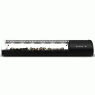 Vitrine réfrigérée à sushi CLASSIC - Double froid - 6 bacs GN 1/3 - 1438 mm - VS6N | Sayl Barcelona