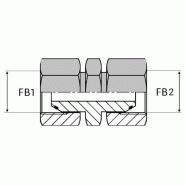 Adaptateur droit femelle tournant BSP x femelle tournant BSP - 1/8' , 8.56 , 1/4' , 11.44