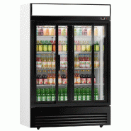 Armoire à boissons double portes coulissantes avec canopy - 880L
