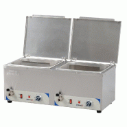 Bain-marie à eau chauffe-saucisses électrique double avec 2xgn 1/2 ... - PCBMECS2