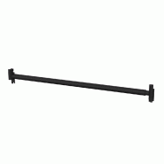 Barre de penderie Round -  tube rond - Pas de 600 - noir mat