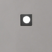 Bouton - Plafonnier LED GX53 max 15 W, carré 11,5x11,5 cm, métal peint, IP20 - Perenz - Noir - noir 8564 N