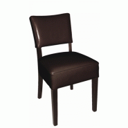 Chaise confortable en simili cuir - lot de 2 - structure en bouleau - coloris marron foncé ou beige Chaise confortable en simili cuir - lot de 2 - structure en bouleau - coloris marron foncé ou beige