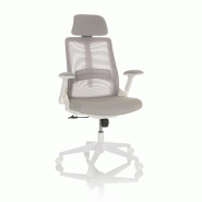 Chaise de bureau / chaise pivotante VENDO W Maille / Tissu gris hjh OFFICE - gris polyester 719242