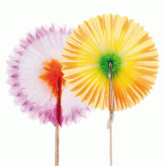 Décors assortis pour glaces Eventails bois 7cm - par 144