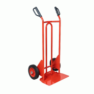 Diable à poignées à garde classique - 190259 – Bavette fixe + repliable - Roues pneumatiques Diable à poignées à garde classique - 190259 – Bavette fixe + repliable - Roues pneumatiques