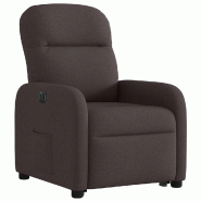 Fauteuil inclinable électrique marron foncé tissu Modèle Armonia - 8721102959790