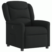 Fauteuil inclinable Noir Tissu Modèle Tervanel - 4015598