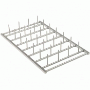 Grille en aluminium gn 1/1, pour 28 pommes de ter - AC/PPT Grille en aluminium gn 1/1, pour 28 pommes de ter - AC/PPT