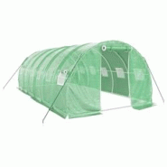Helloshop26 - Serre tente abri plante fleur légumes avec cadre en acier 18 m² 6 x 3 x 2 m vert 02_0044554 - 3000220251180 Helloshop26 - Serre tente abri plante fleur légumes avec cadre en acier 18 m² 6 x 3 x 2 m vert 02_0044554 - 3000220251180