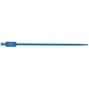 Lien de serrage à Platine - Longueur 200 mm - Tige Ø4.8 mm - Platine 13x28 mm - Bleu