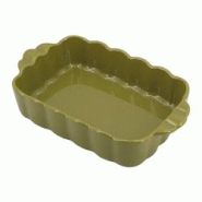 Menastyl - Plat A Four Fiorella 39.5x24.5cm En Gres Vert - 3256391042076