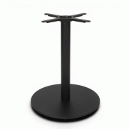 Pied de table PASSY - D60 x H72 cm - Noir - Base ronde - Métal - Bistromania - noir métal BIS044