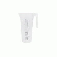 Schneider - Tasse mesurée, PP, 2,0 l, avec poignée ouverte, empilable - blanc plastique polypropylène 200170