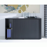 Armoire à rideaux démontable en bois mélaminé - MDD - 80, Gris anthracite_0